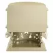 Vatican Champagne Silver 2 Drawer Nightstand