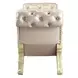 Vatican Light Gold and Champagne Silver Upholstered Panel Bedroom Set
