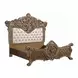 Constantine Light Gold and Brown Upholstered Panel Bedroom Set