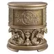 Constantine Brown and Gold 2 Drawer Nightstand