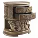 Constantine Light Gold and Brown Upholstered Panel Bedroom Set