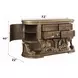 Constantine Brown and Gold 4 Drawer Dresser