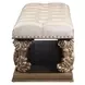 Constantine Light Gold and Brown Upholstered Panel Bedroom Set