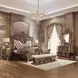 Constantine Light Gold Upholstered 64" Bed Bench with Nailhead Trim