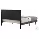 Valdemar Brown Fabric and Weathered Gray Queen Upholstered Bed