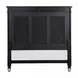 Varian II Dark Navy and Silver King Upholstered Panel Bed with Nailhead Trim
