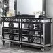 Varian II Black and Silver 8 Drawer Dresser