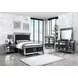 Varian II Black and Silver 8 Drawer Dresser
