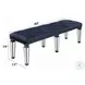 Varian Mirrored and Antique Platinum Extendable Rectangular Dining Room Set