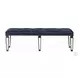 Varian Mirrored and Antique Platinum Extendable Rectangular Dining Room Set