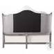 Ariadne Velvet and Antique Platinum Eastern King Upholstered Bed