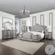Ariadne Velvet and Antique Platinum Eastern King Upholstered Bed