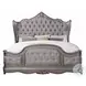 Ariadne Velvet and Antique Platinum Upholstered Bedroom Set
