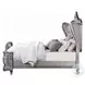 Ariadne Velvet and Antique Platinum Upholstered Bedroom Set