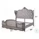 Ariadne Velvet and Antique Platinum Queen Upholstered Bed