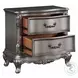 Ariadne Antique Platinum 2 Drawer Nightstand