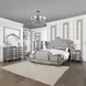 Ariadne Antique Platinum Arched Dresser Mirror