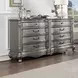 Ariadne Antique Platinum 8 Drawer Dresser