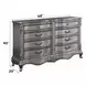 Ariadne Antique Platinum 8 Drawer Dresser
