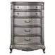 Ariadne Antique Platinum 5 Drawer Chest