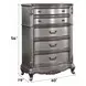 Ariadne Antique Platinum 5 Drawer Chest
