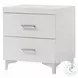 Casilda White 2 Drawer Nightstand