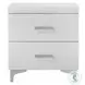 Casilda White 2 Drawer Nightstand