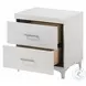 Casilda White 2 Drawer Nightstand