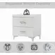 Casilda White 2 Drawer Nightstand