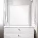 Casilda White Square Dresser Mirror