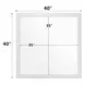 Casilda White Square Dresser Mirror