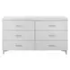 Casilda White 6 Drawer Dresser