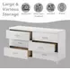 Casilda White 6 Drawer Dresser