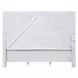 Katia Light Gray and Weathered White Upholstered Panel Bedroom Set