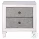 Katia Rustic Gray and Weathered White 2 Drawer Nightstand