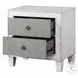 Katia Rustic Gray and Weathered White 2 Drawer Nightstand