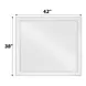 Katia Weathered White Rectangular Dresser Mirror
