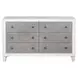 Katia Light Gray and Weathered White Upholstered Panel Bedroom Set
