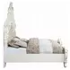Vanaheim Beige and Antique White King Upholstered Panel Bed