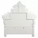 Vanaheim Beige and Antique White King Upholstered Panel Bed