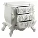 Vanaheim Antique White 3 Drawer Nightstand