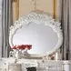 Vanaheim Antique White Oval Dresser Mirror