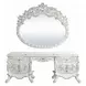 Vanaheim Beige and Antique White Upholstered Panel Bedroom Set