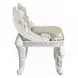 Vanaheim Beige Upholstered Vanity Stool with Nailhead Trim