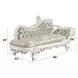Vanaheim Beige Upholstered 86" Accent Bench with Nailhead Trim