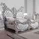 Valkyrie Antique Platinum Upholstered Panel Bedroom Set
