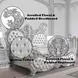 Valkyrie Antique Platinum King Upholstered Panel Bed