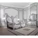 Valkyrie Antique Platinum Upholstered Panel Bedroom Set