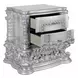 Valkyrie Antique Platinum Upholstered Panel Bedroom Set
