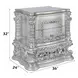 Valkyrie Antique Platinum 2 Drawer Nightstand